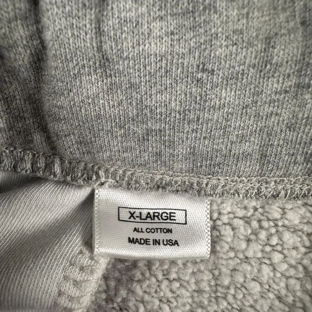 Lady White Co Sweat Shorts Mens XL Gray Cotton Fleece Elastic Waist Made In USA